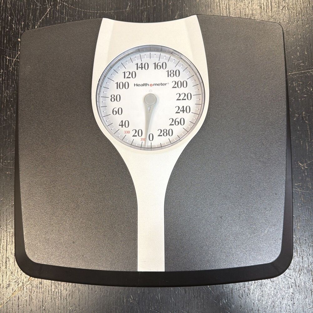 Health o meter Dial Mechanical Bathroom Scale HAB602DQ2-05 Black White